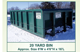 20 yard bin